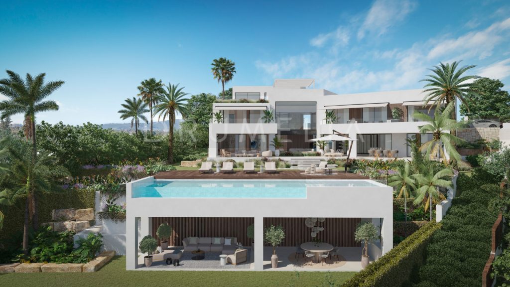 Contemporary villa with infinity pool and tropical gardens in Cascada de Camoján, Marbella