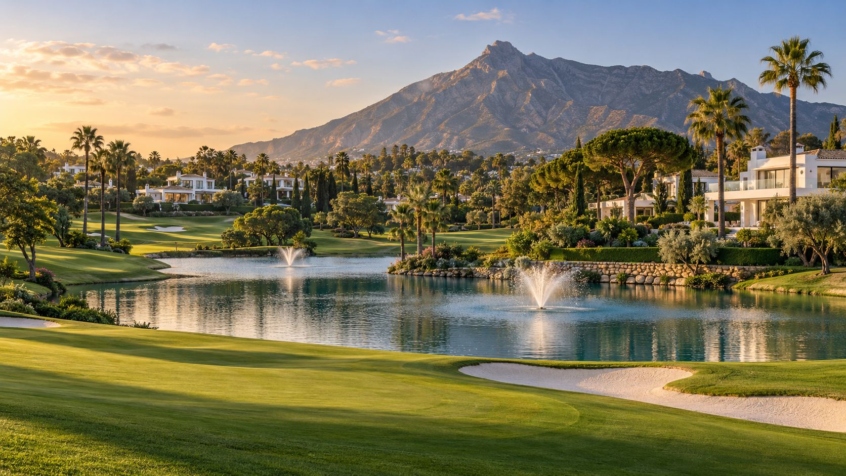 View of Las Brisas Golf, Nueva Andalucía on the Costa del Sol, Spain – luxury homes for sale